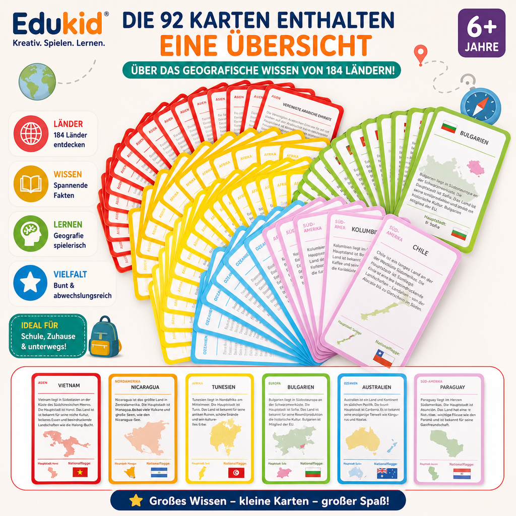 Magnetische Weltkarte für Kinder