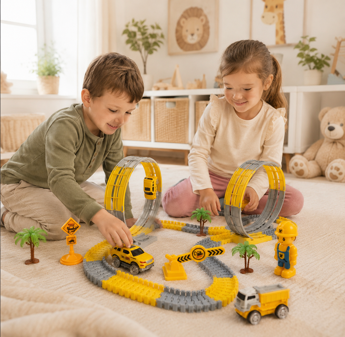 Circuit de voitures électrique avec looping – Kit au choix