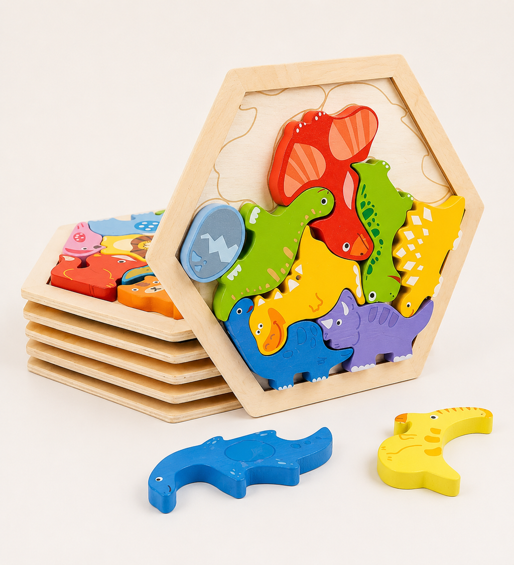 3D Holzpuzzle für Kinder