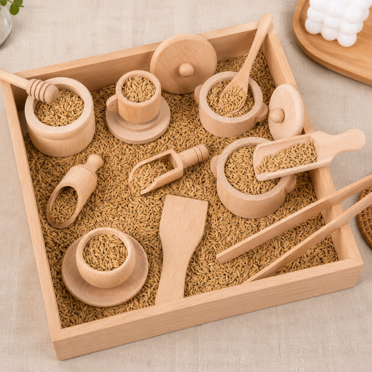 Montessori Holz-Küchenset