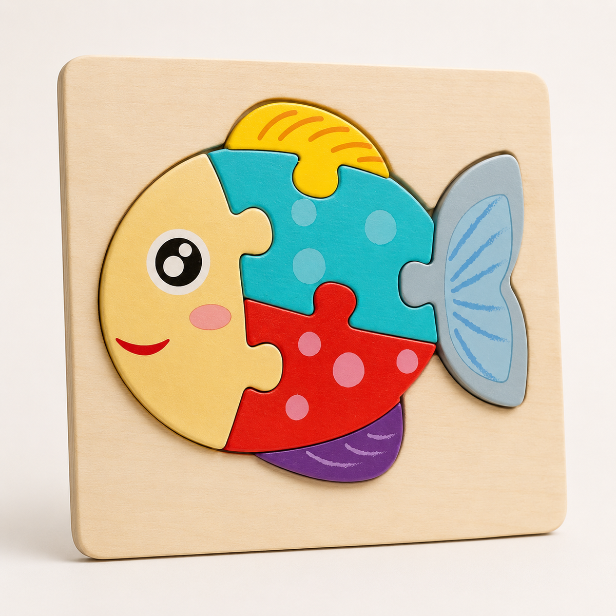 Puzzle 3D en bois animaux et véhicules