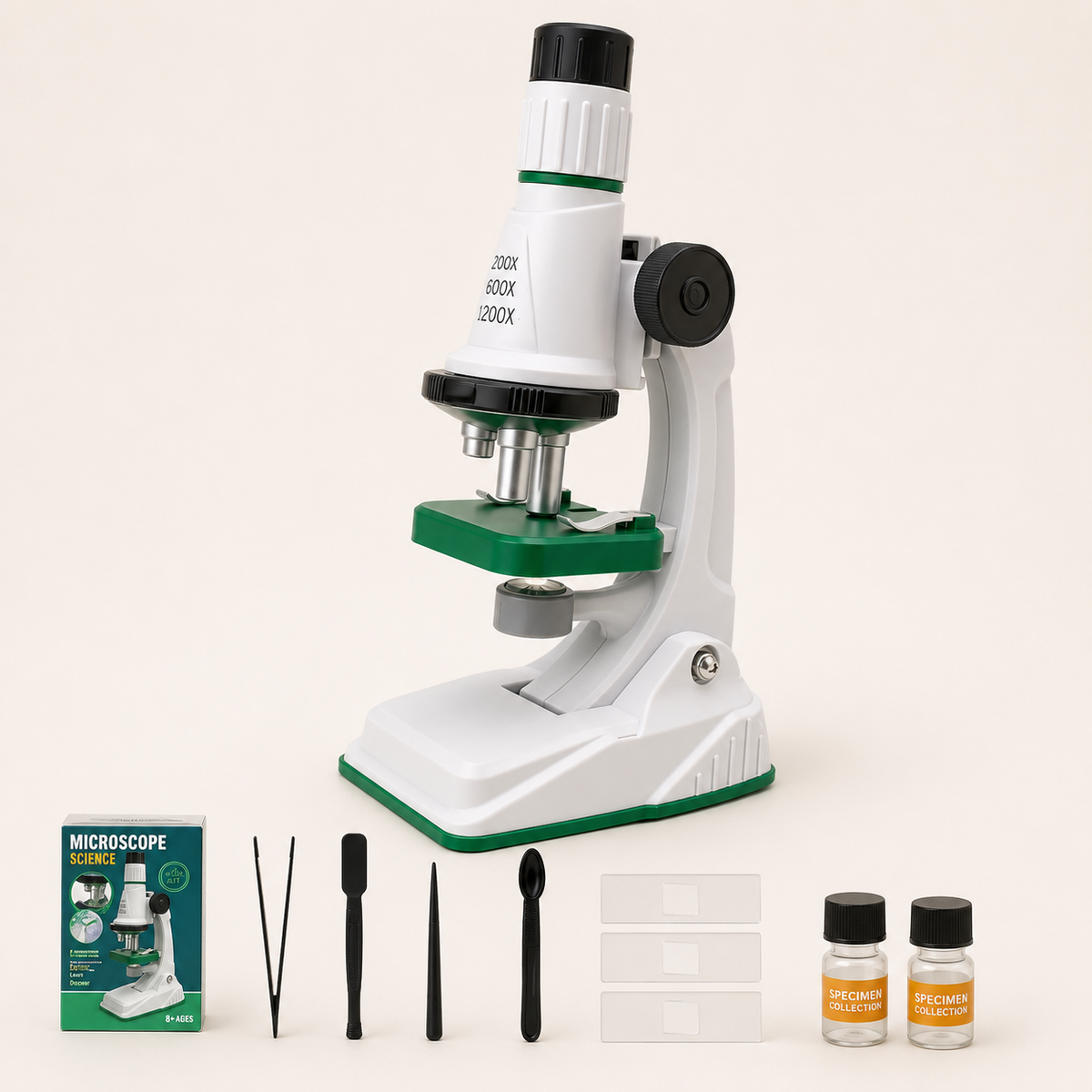 Microscope 1200x pour enfants avec accessoires