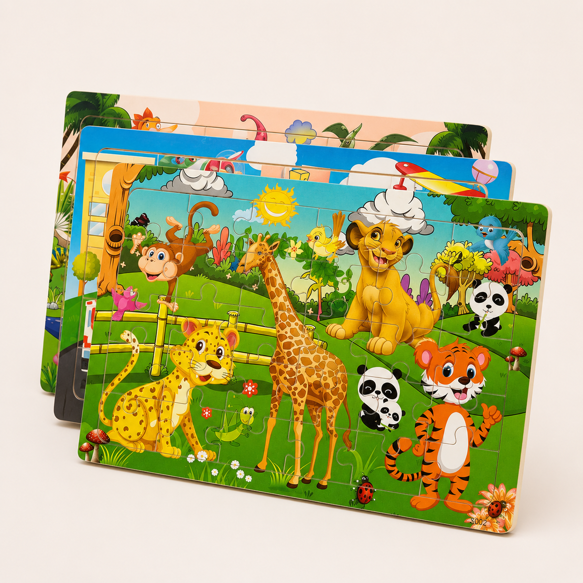 Puzzle en bois pour enfant – 30 pièces, motifs au choix