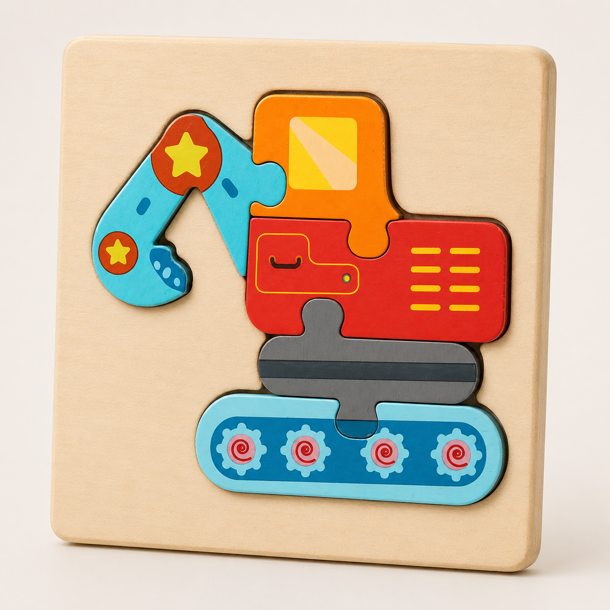 Puzzle 3D en bois animaux et véhicules