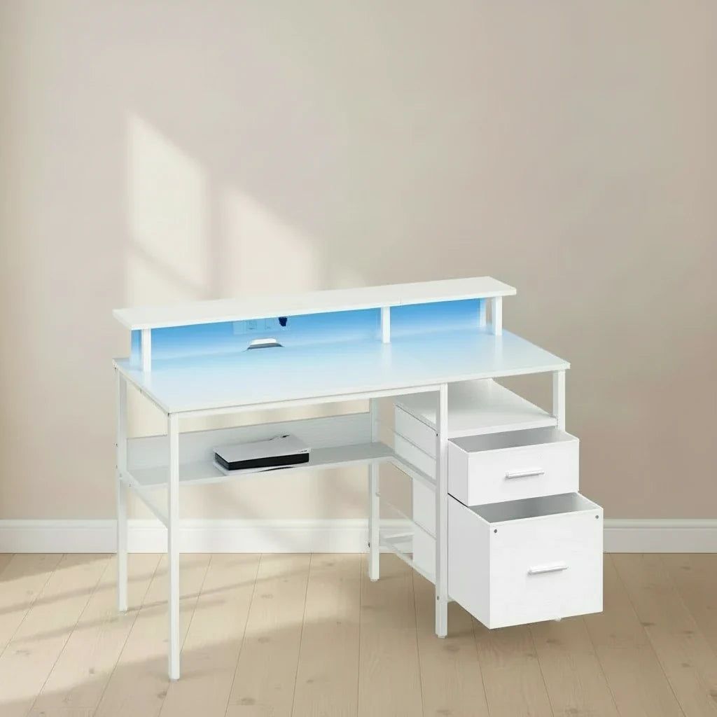 Bureau chambre ado blanc - Espace Enfant