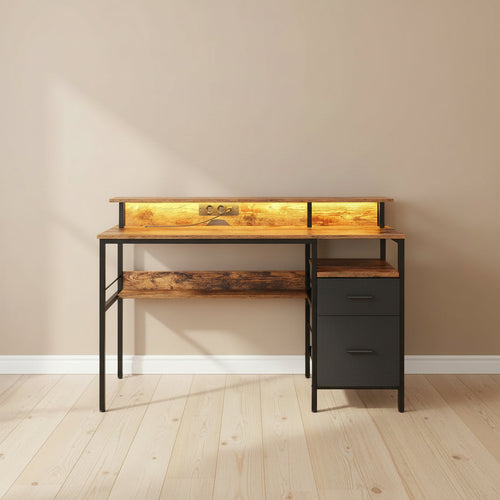 Bureau chambre ado marron - Espace Enfant