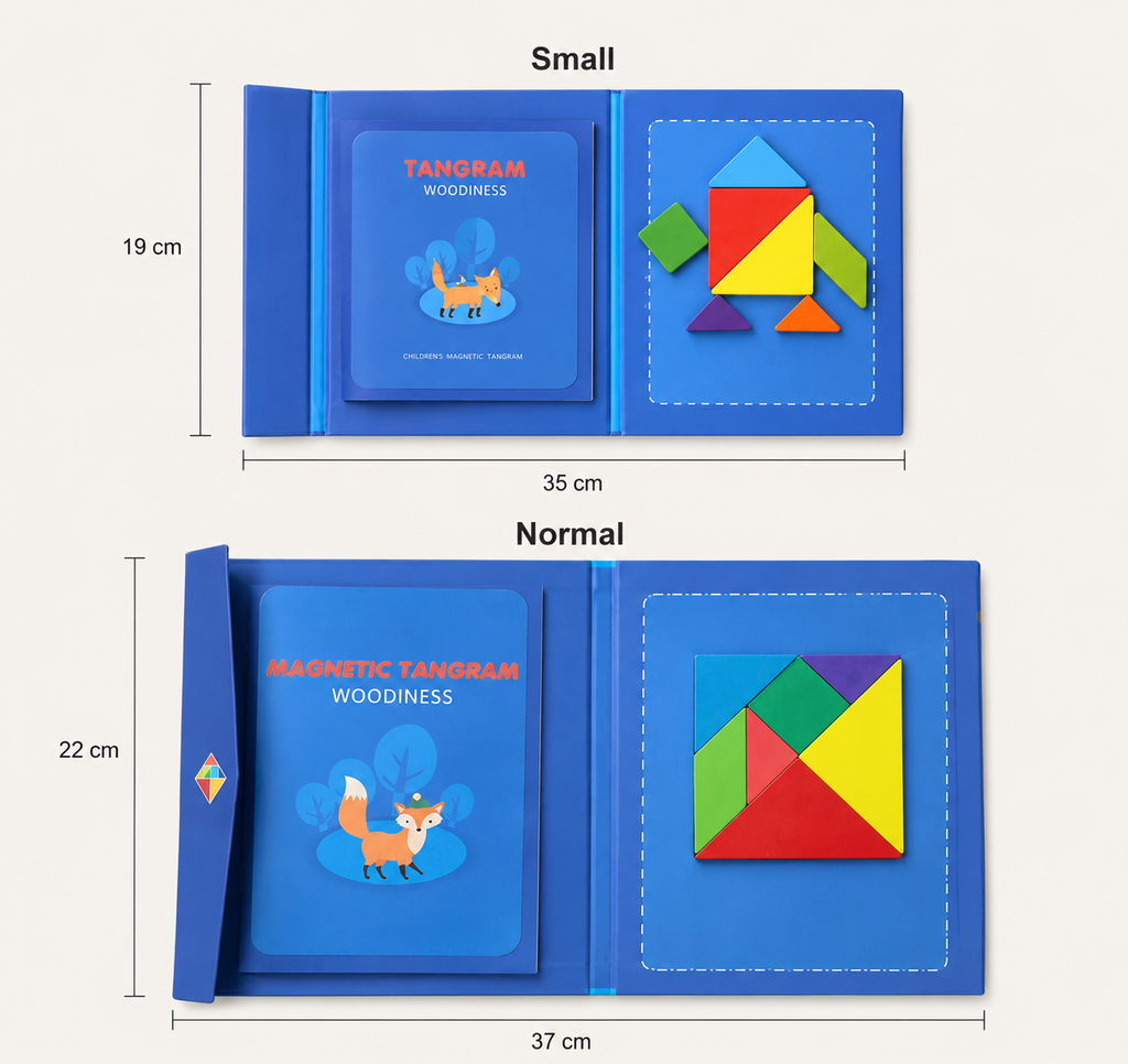 Livre de tangram magnétique – Jeux de formes