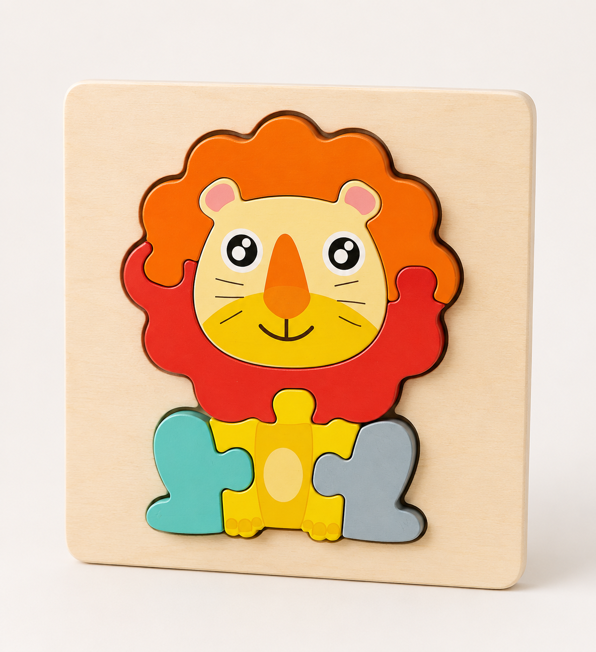 Puzzle 3D en bois animaux et véhicules