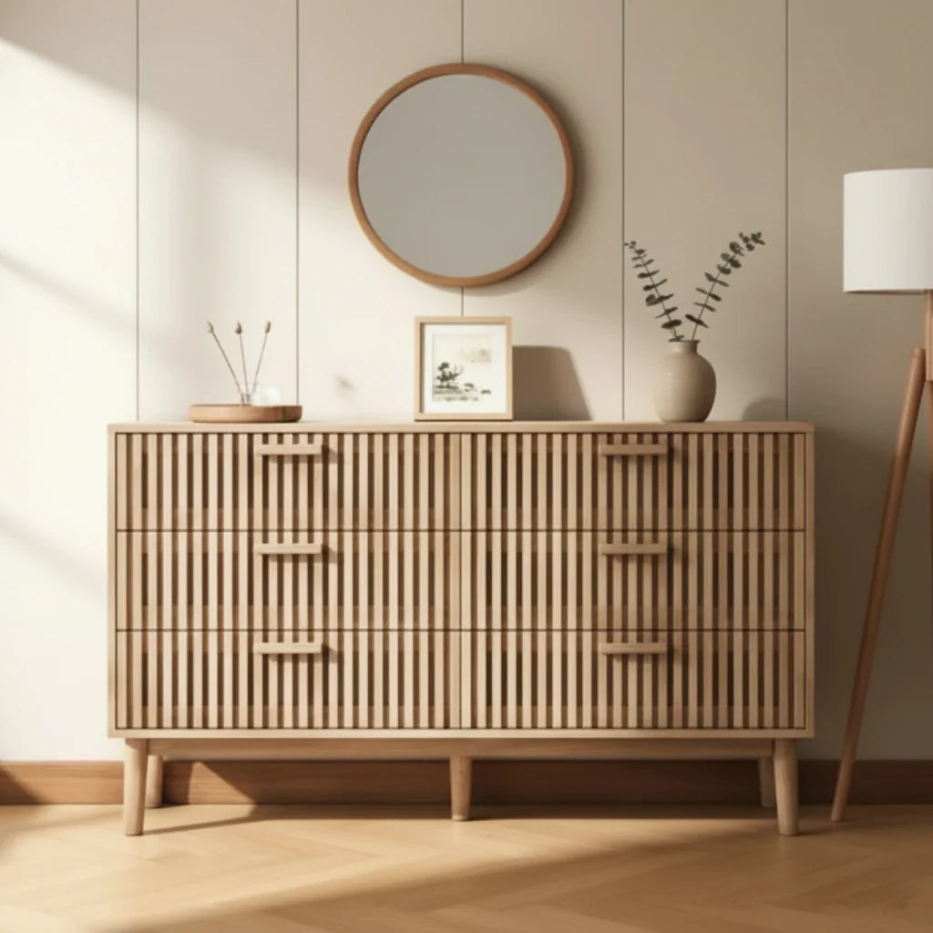 Commode 6 tiroir en bois chambre enfant - Espace Enfant