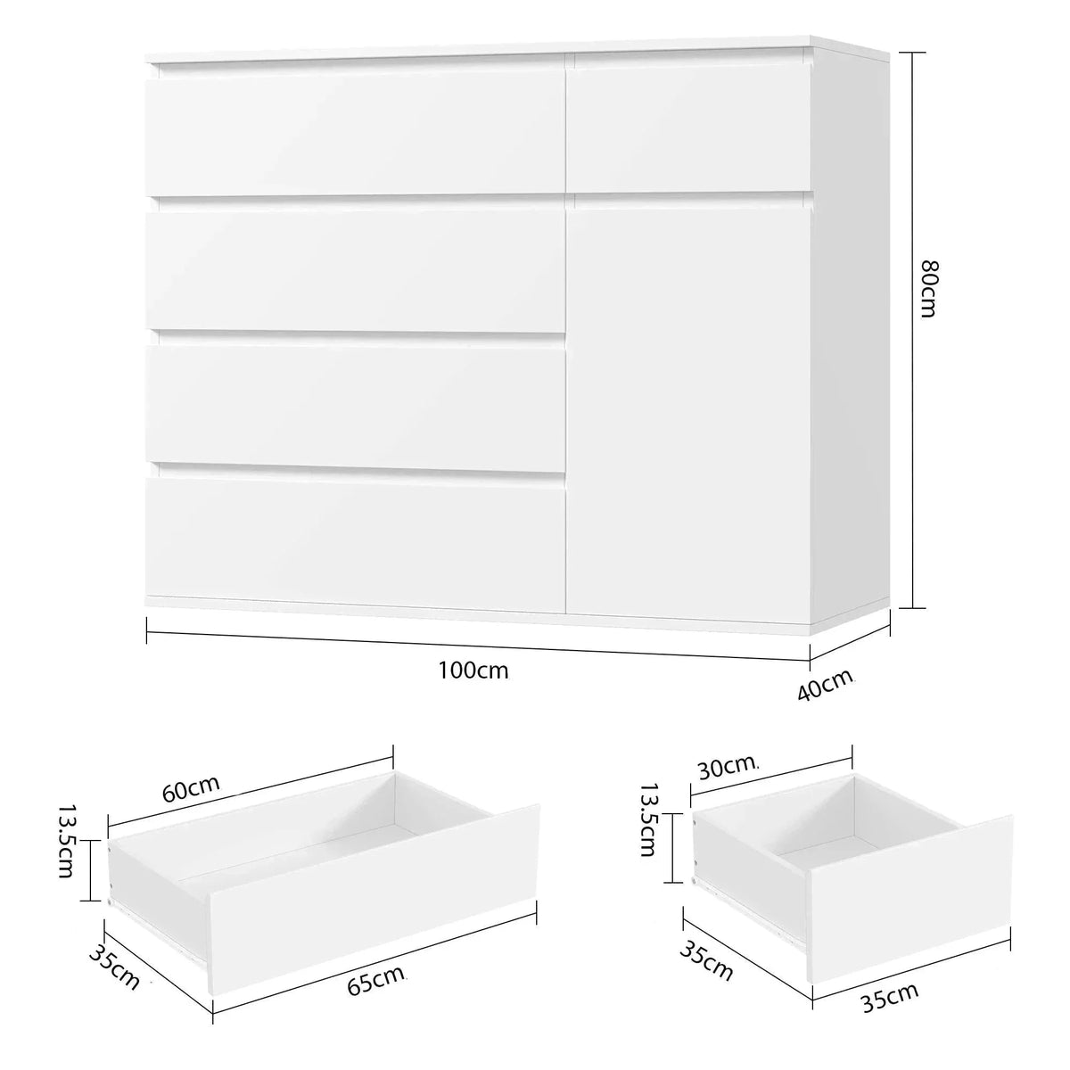 Commode blanche moderne - Espace enfant