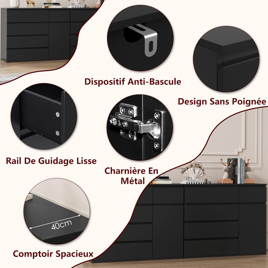 Commode noir moderne - Espace enfant