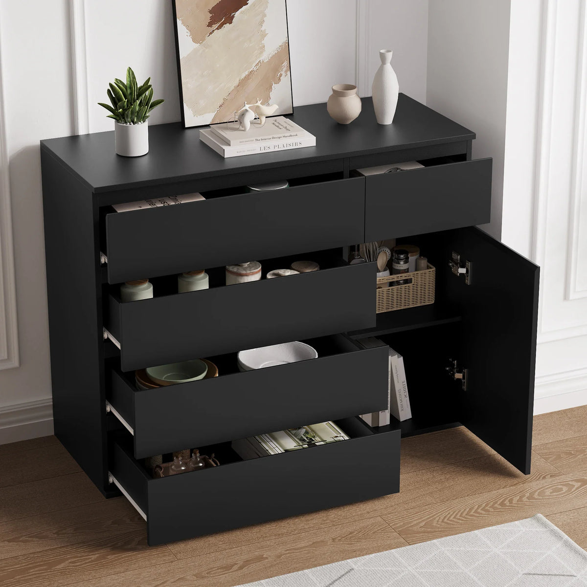 Commode noir moderne - Espace enfant