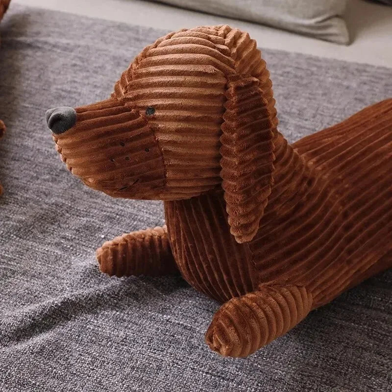 Coussin chien saucisse marron - Espace Enfant
