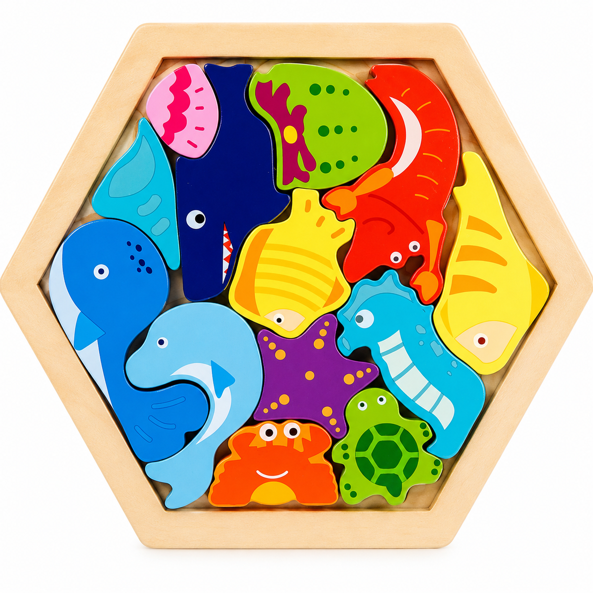 Puzzle 3D en bois pour enfants