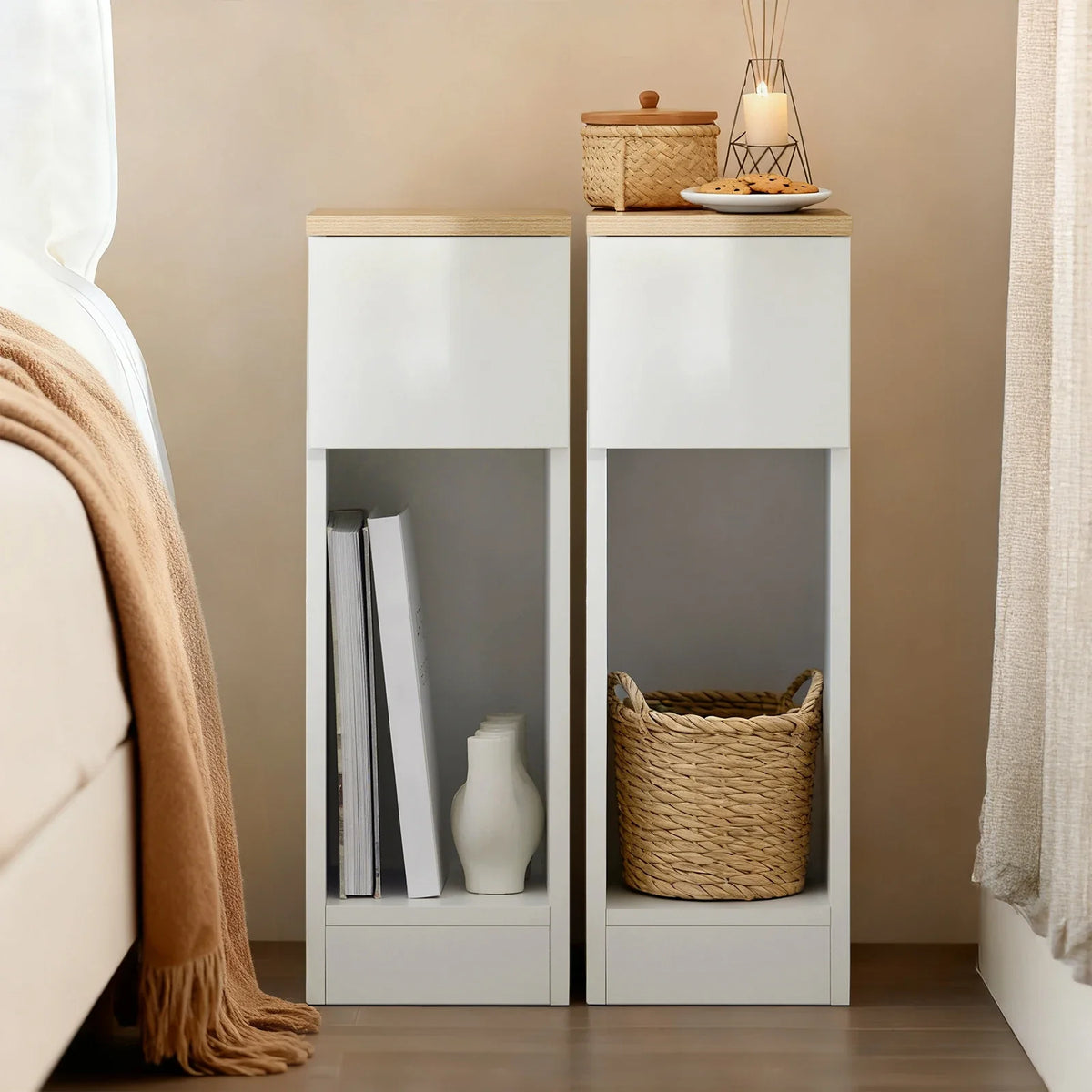 Table de chevet blanche - Espace Enfant