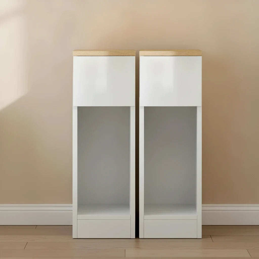 Duo_table_de_chevet_blanche_2 - Espace Enfant