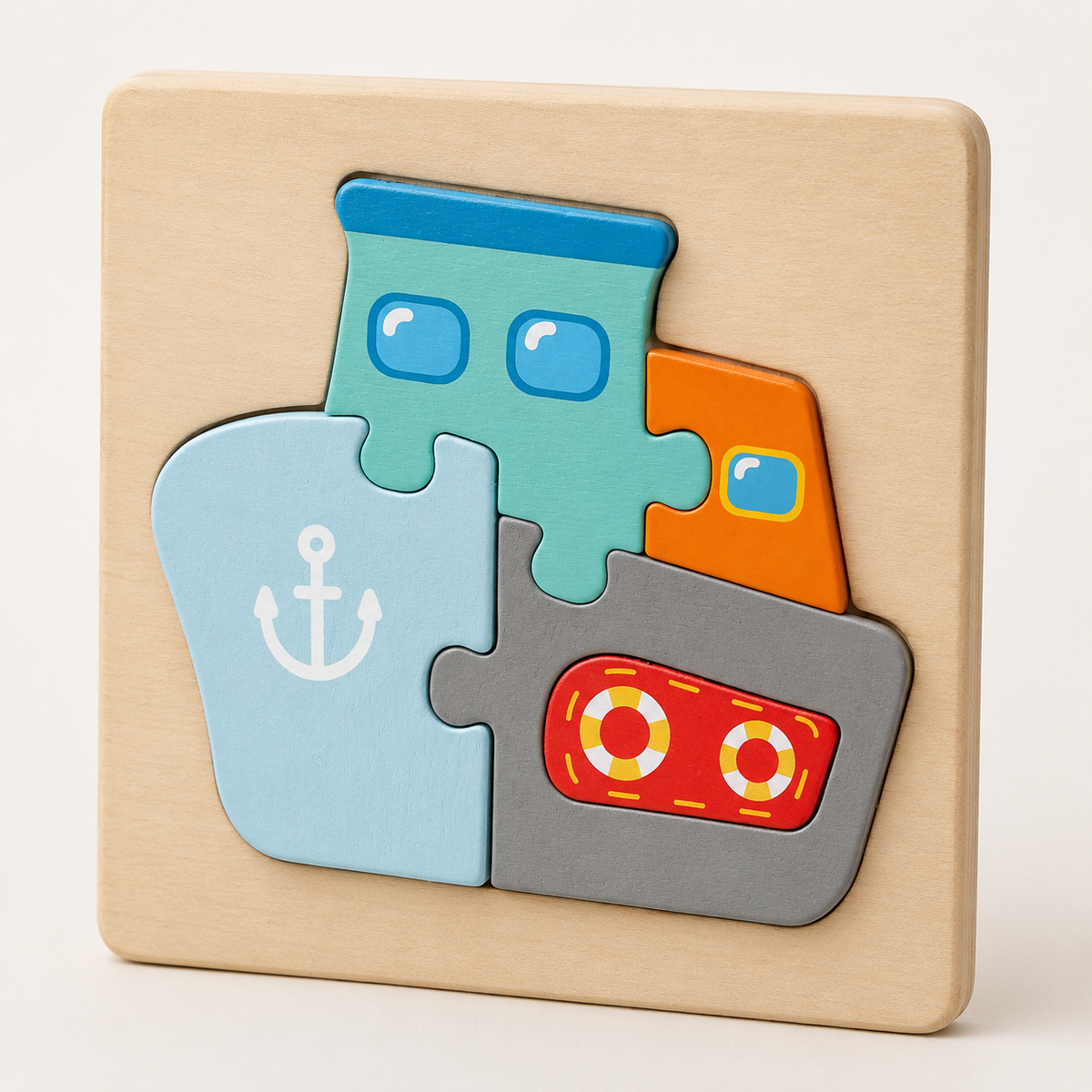 Puzzle 3D en bois animaux et véhicules