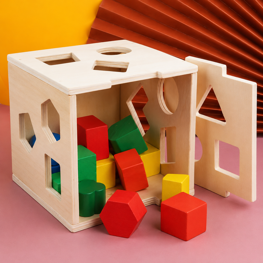 Montessori Formenbox aus Holz