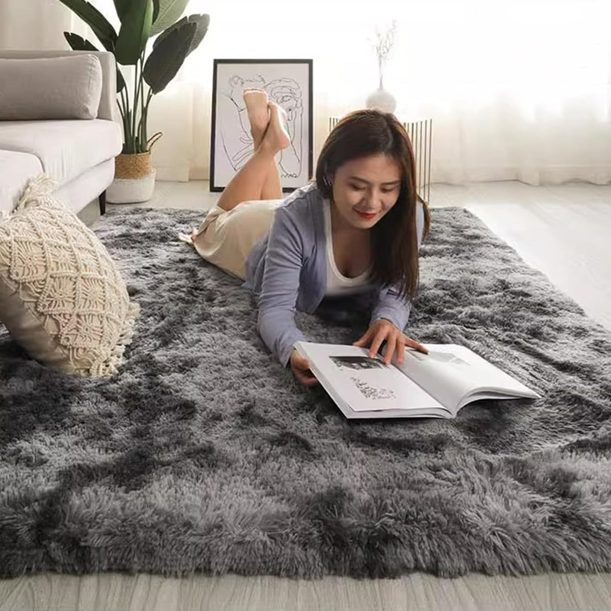 Tapis chambre adulte gris - Espace Enfant