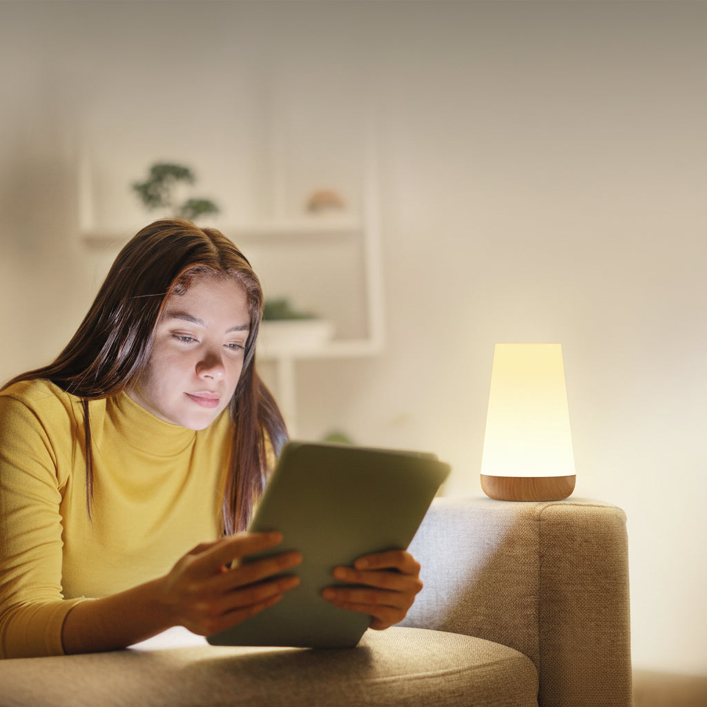 Lampe de chevet lumière multicolor - Espace Enfant