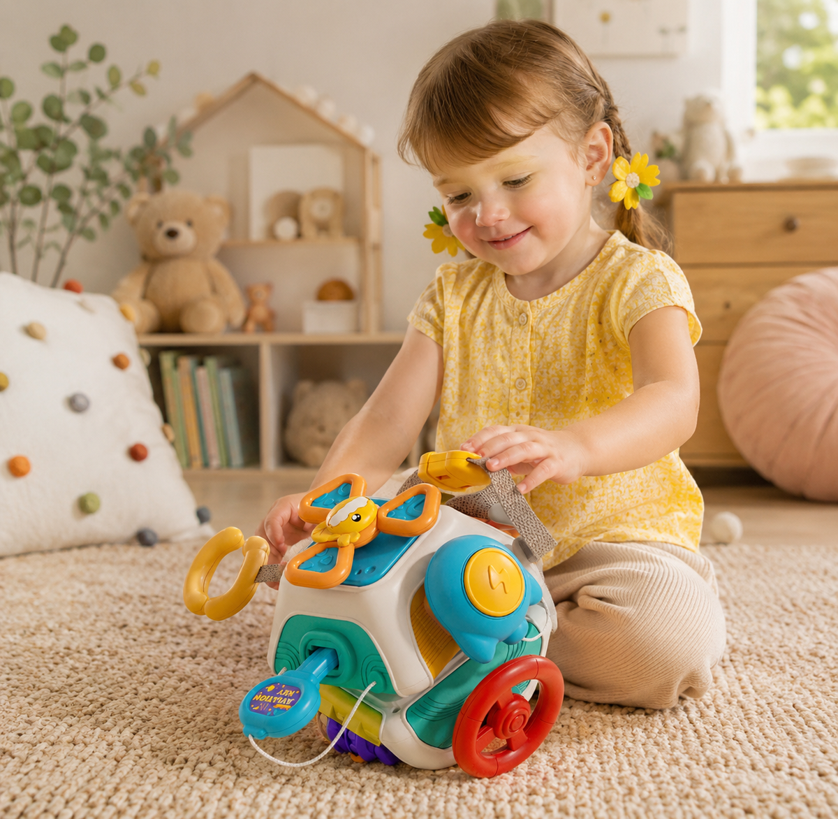 Cube d’activités Montessori pour bébé