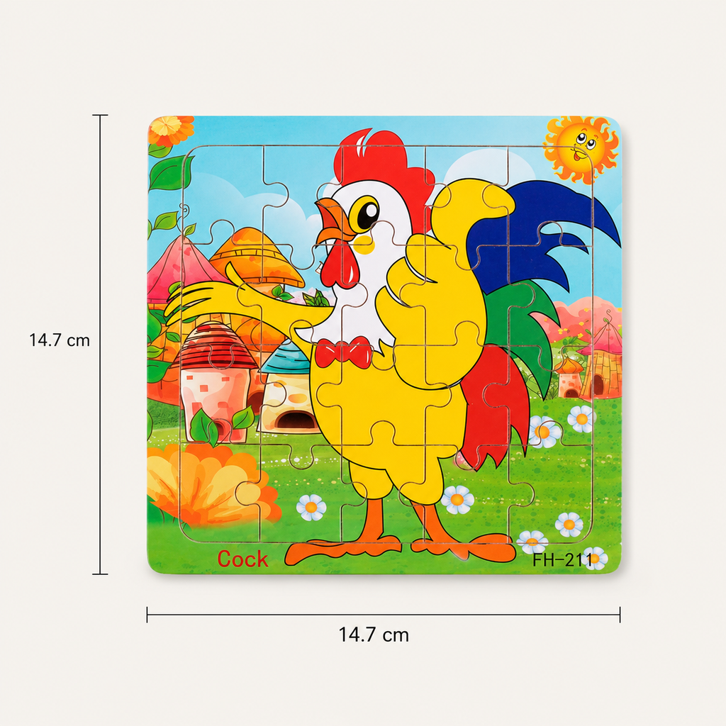 Puzzles en bois pour enfants – Animaux et découvertes