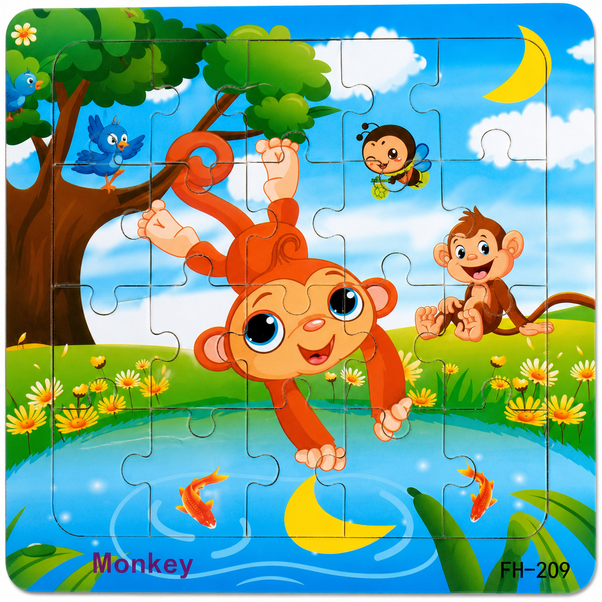 Puzzles en bois pour enfants – Animaux et découvertes