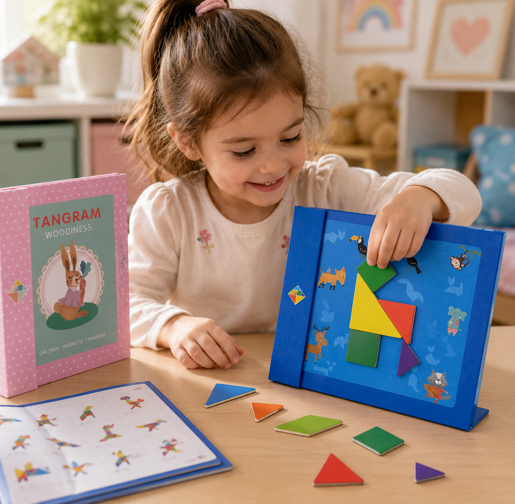 Livre de tangram magnétique – Jeux de formes