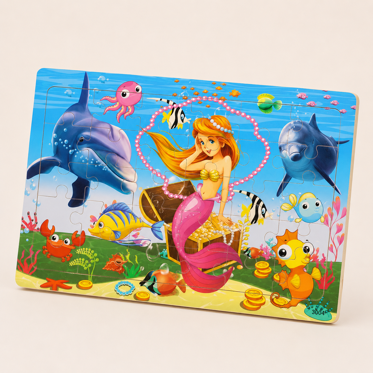 Puzzle en bois pour enfant – 30 pièces, motifs au choix