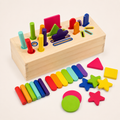 Montessori Formen- & Farbensortierbox aus Holz
