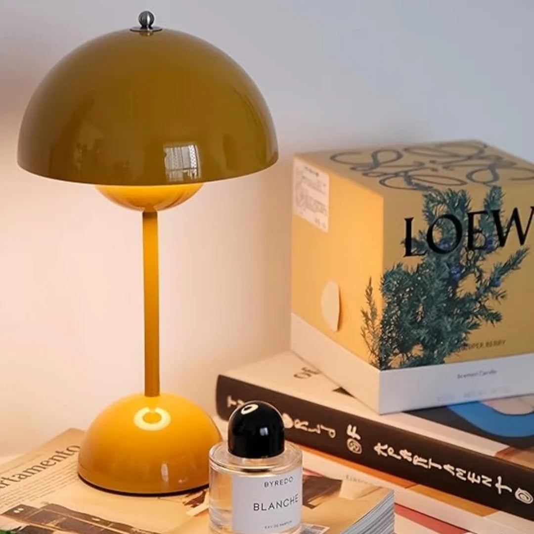 Lampe champignon jaune - Espace Enfant