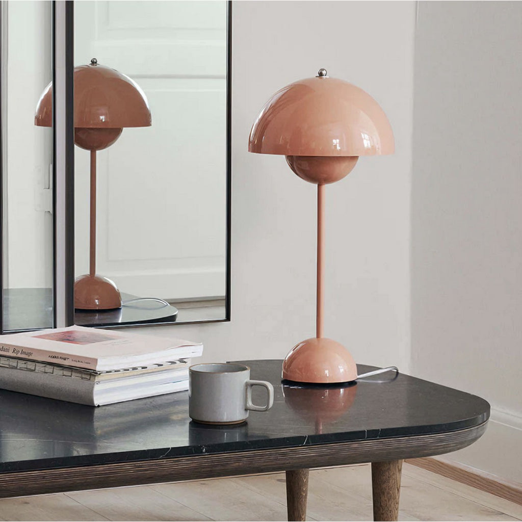 Lampe de chevet champignon chambre ado rose - Espace enfant