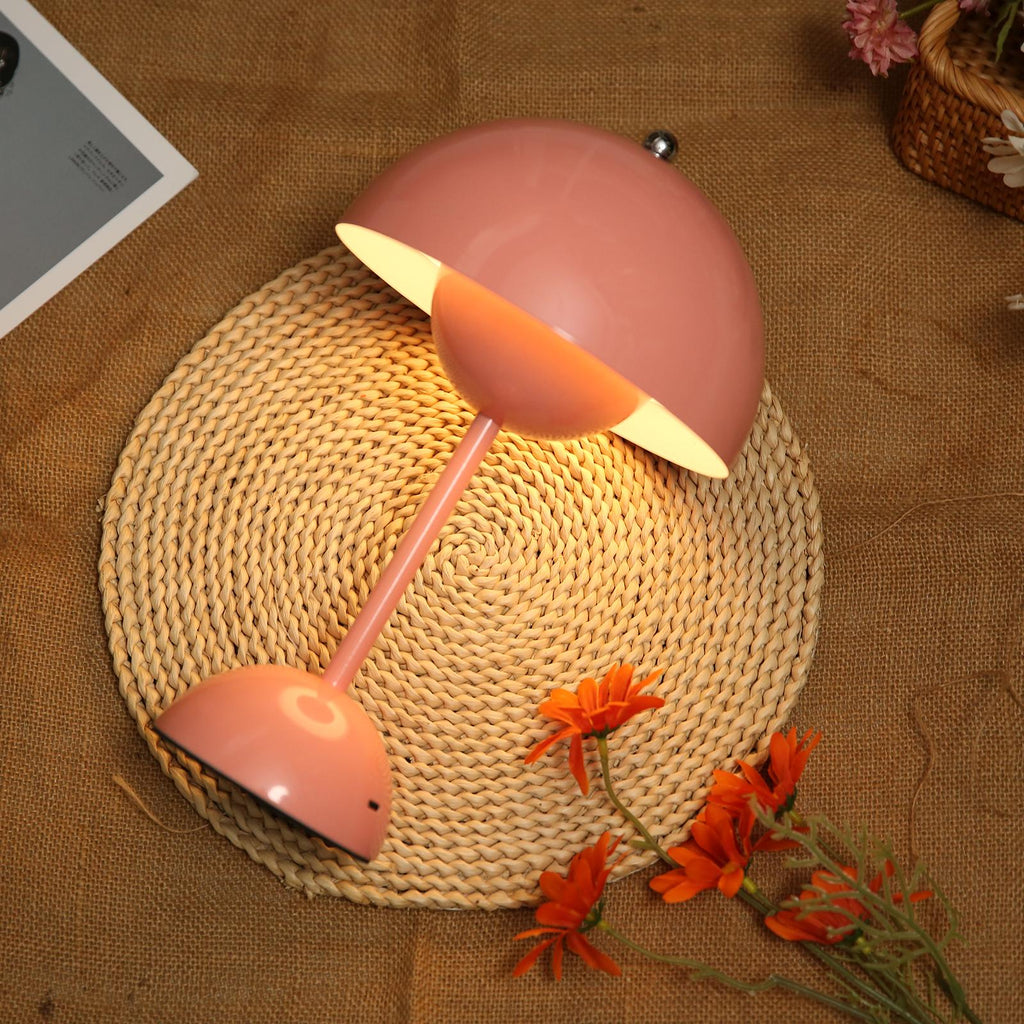 Lampe de chevet rose à plat - Espace Enfant