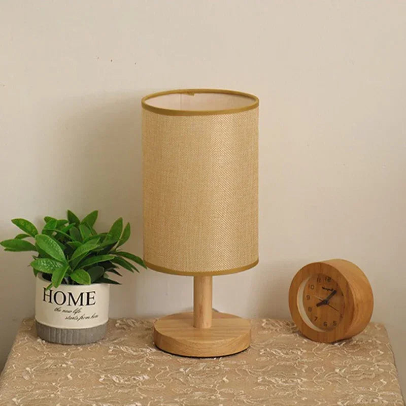 Lampe rétro abat-jour jaune - Espace Enfant
