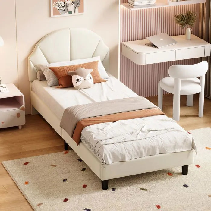 Lit chambre enfant beige - Espace Enfant