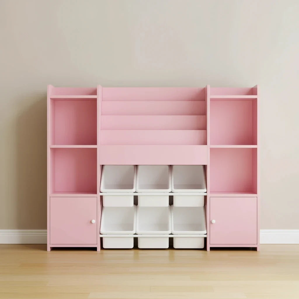 Meuble_de_rangement_jouet_enfant_bebe_rose_2-Espace Enfant