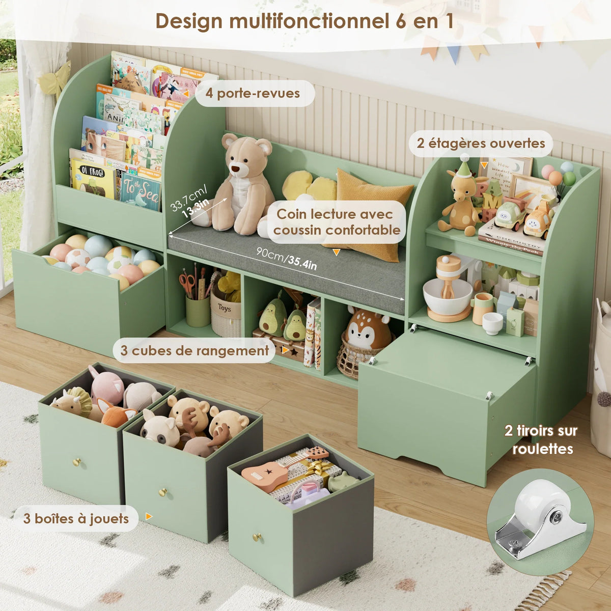 Meuble rangement jouets - Espace Enfant