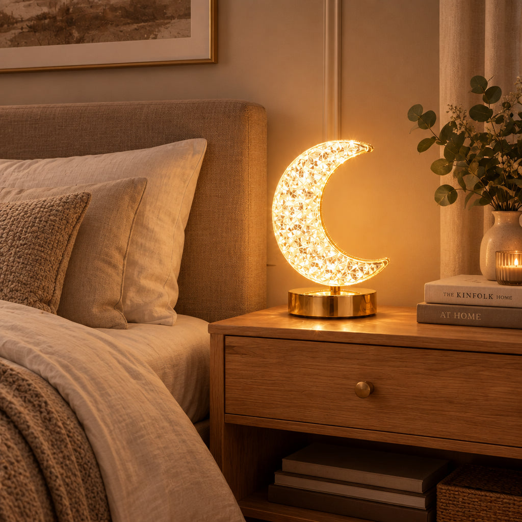 Veilleuse lune tactile rechargeable par USB