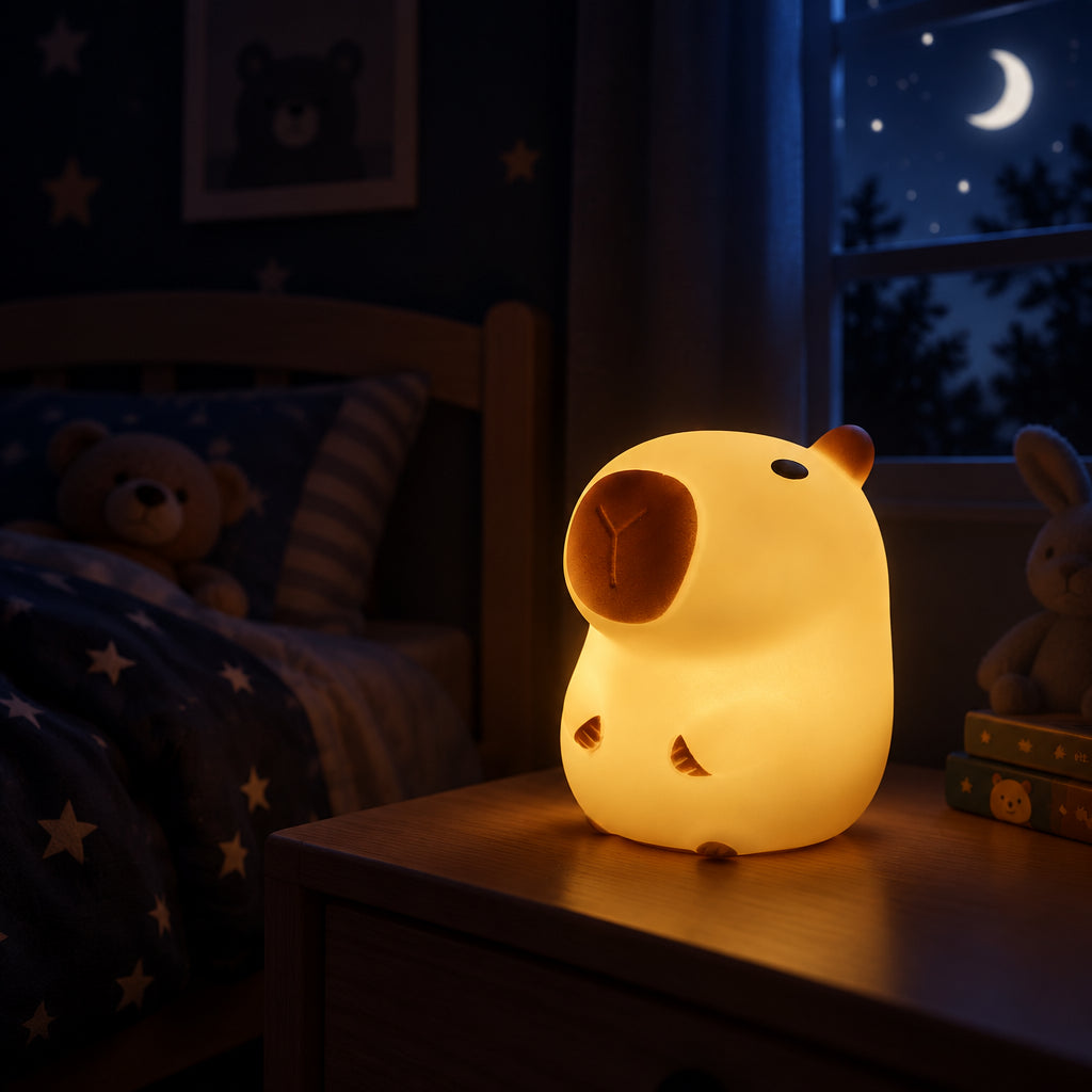 Veilleuse capybara LED pour enfant