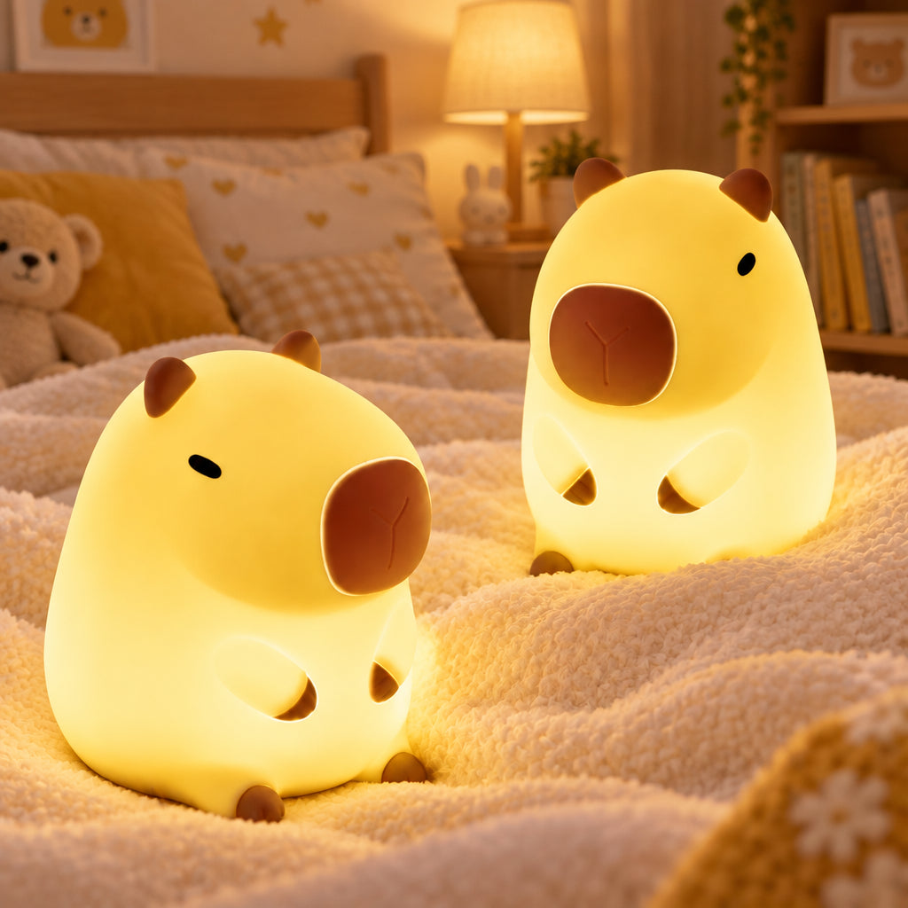 Veilleuse capybara LED pour enfant
