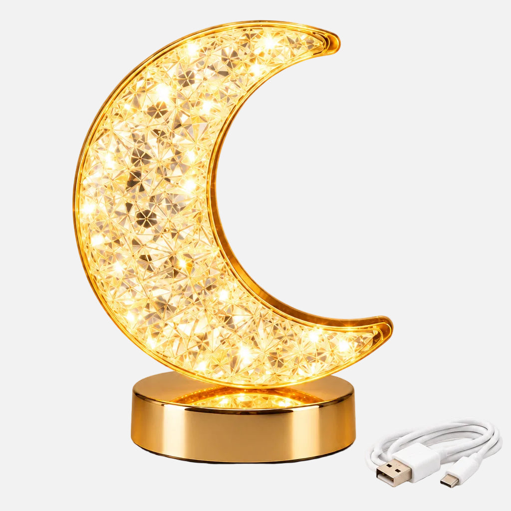 Veilleuse lune tactile rechargeable par USB