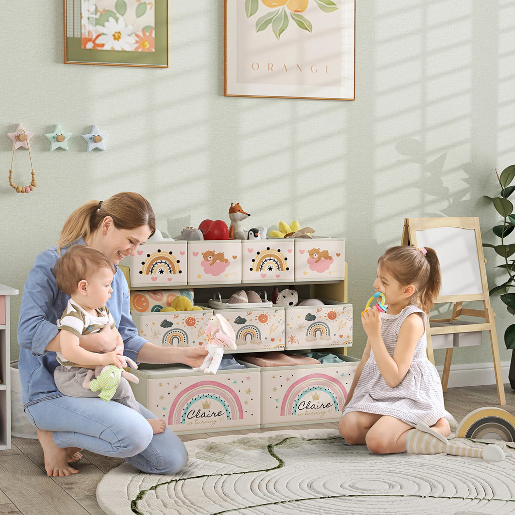 Meuble de rangement enfant – 9 paniers pour jouets