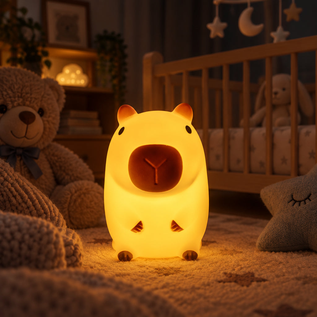 Veilleuse capybara LED pour enfant