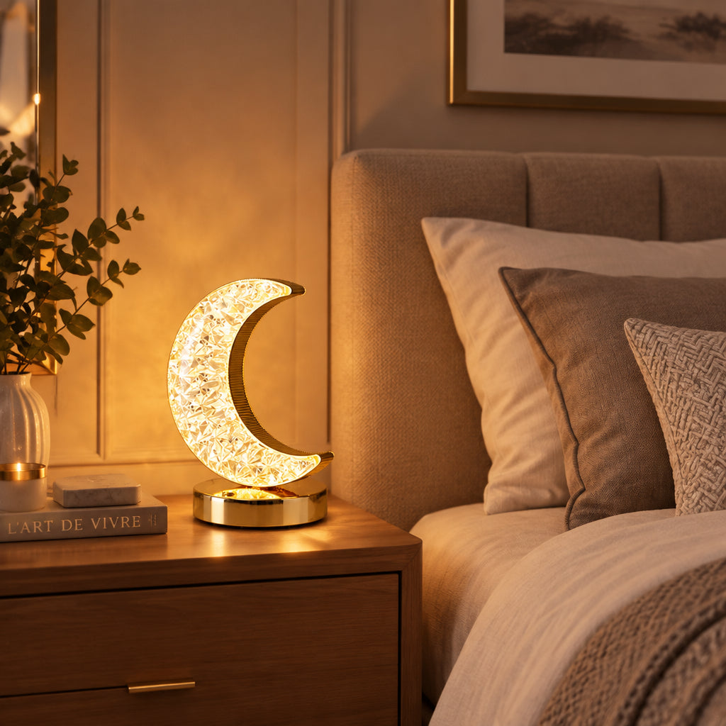 Veilleuse lune tactile rechargeable par USB