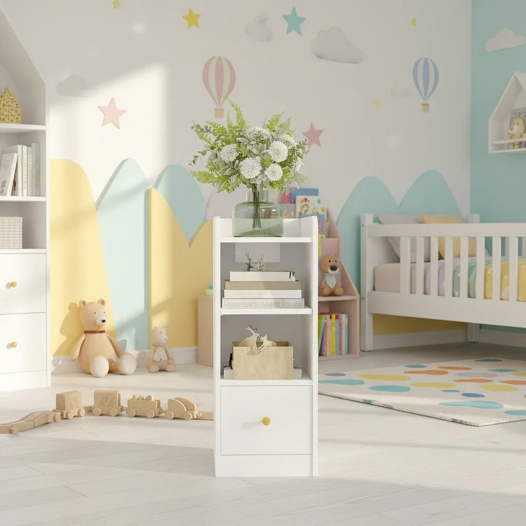 Table de chevet blanche enfant - Espace Enfant