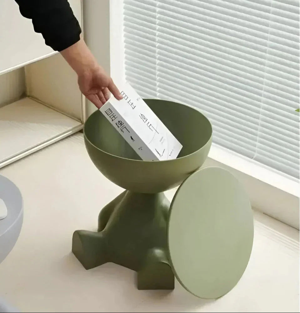 Table de chevet design verte