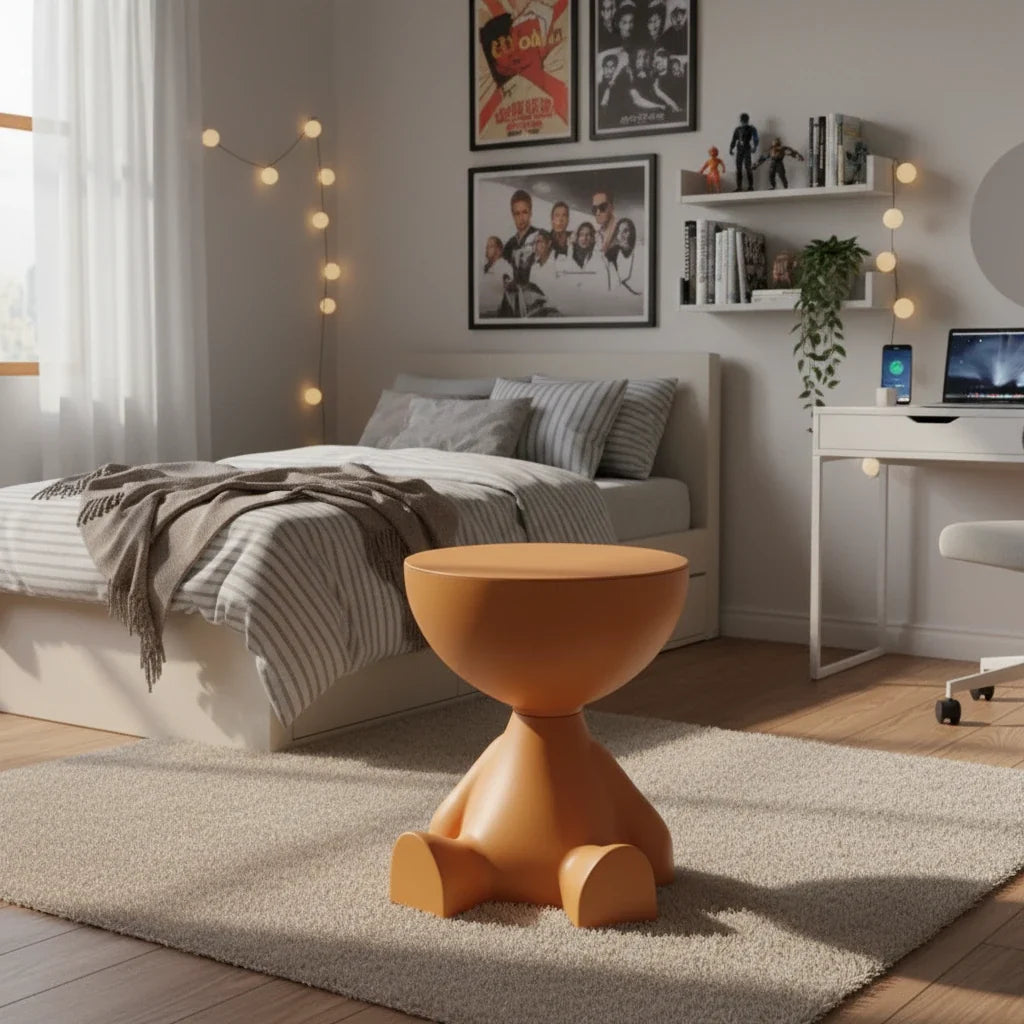 Table de chevet marron chambre - Espace Enfant