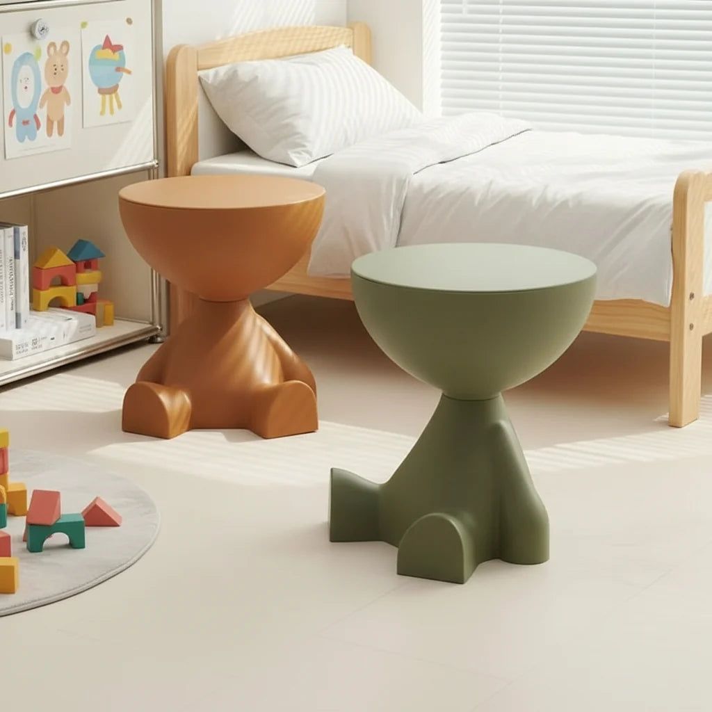 Table de chevet marron vert - Espace Enfant