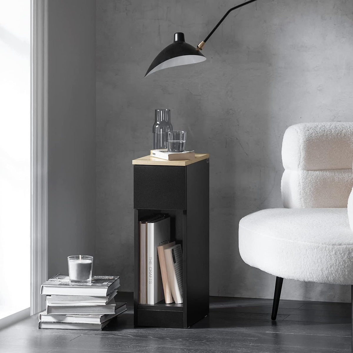 Table de chevet noir - Espace Enfant