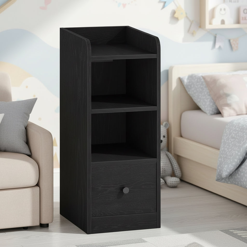 Table de chevet enfant noir - espace enfant